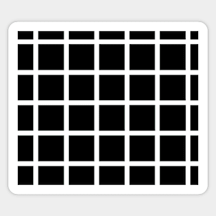 Black Grid Sticker